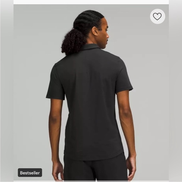 Lululemon Men's Black Polo large - Picture 2 of 10
